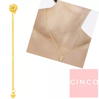 CINCO 葡萄牙精品 Li necklace 925純銀鑲 24K金愛心項鍊 迷你款