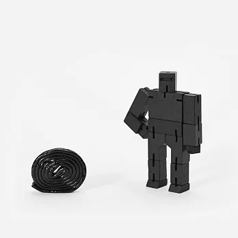 【Areaware】積木變形機器人-小(多色選/可置物/木頭/彩色/原木/玩具/趣味)黑