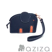 aziza小象造型鑰匙零錢包- 深海藍