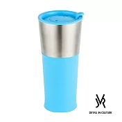 JVR 韓國原裝 BASIC不鏽鋼繽紛隨行杯450ml- 共3色藍色