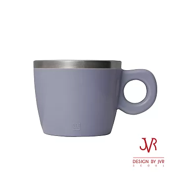 JVR 韓國原裝 Milky馬卡龍不銹鋼馬克杯220ml- 共4色紫