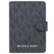 MICHAEL KORS 防刮大logo護照夾-黑色（現貨+預購）黑色
