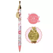 San-X 粉粉寶貝豬蝴蝶結系列自動原子筆。粉紅色