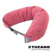 TUCANO Pisolo 超舒適旅行枕(附眼罩、耳塞)-紅
