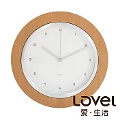 Lovel 25cm日系原木時鐘(W260-NT)
