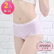 AMANDA艾曼達 加長防漏生理褲-舒適棉柔(M-XL 2件)M膚+粉
