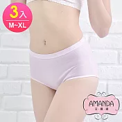 AMANDA艾曼達 加長防漏生理褲-舒適棉柔(M-XL 3件)M膚粉淺色-隨機x3