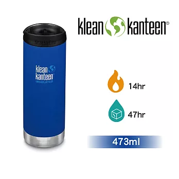 【美國Klean Kanteen】TKWide寬口不鏽鋼保溫瓶-473ml海底藍