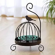 【Meric Garden】復古創意手工金屬蚊香盤/薰香盤/小物收納盤(鳥籠小鳥)