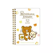 San-X 拉拉熊幸福麵包店系列線圈筆記本。白