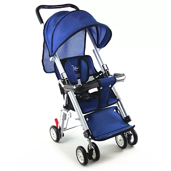 S-Baby 第三代五點式安全帶輕便型推車(可變座椅)-四色可選藍