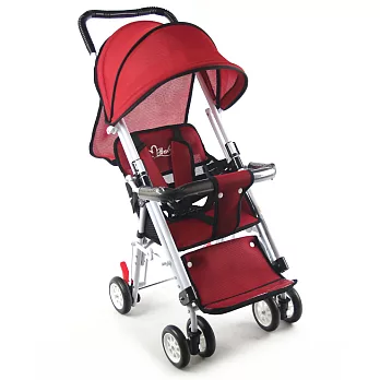 S-Baby 第三代五點式安全帶輕便型推車(可變座椅)-四色可選紅