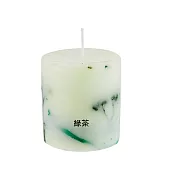 【Casyopea】 鮮花裝飾蠟燭 綠茶