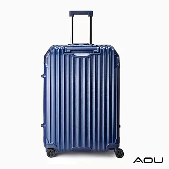 AOU 節奏生活系列 19.5吋 蜂巢結構省力手把TSA海關鎖行李箱 鋁框箱 90-031C藍