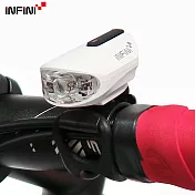 INFINI OLLEY I-210P 3W高亮度超輕量USB充電前燈/頭燈-白