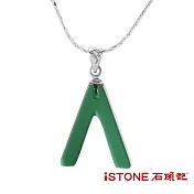 石頭記 綠水晶項鍊-許願骨-小
