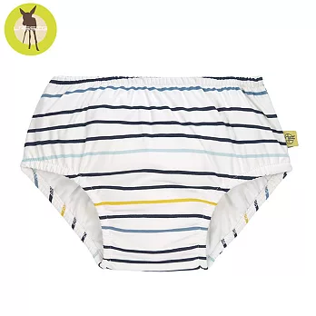 德國Lassig-嬰幼兒抗UV游泳尿布褲-線條藍 18個月
