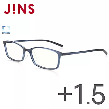 JINS 閱讀用濾藍光老花眼鏡+1.50 (AFRD18A047) 海軍藍