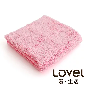 Lovel 7倍強效吸水抗菌超細纖維小浴巾-共9色芭比粉
