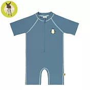 德國Lassig-嬰幼兒抗UV短袖連身式泳裝-藏青藍企鵝12個月