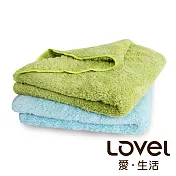 Lovel 7倍強效吸水抗菌超細纖維小浴巾2入組(共9色)棉花白