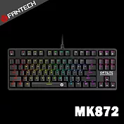FANTECH MK872 RGB光軸全防水專業機械式電競鍵盤(青軸-清脆音)