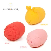 【MARCUS＆MARCUS】動物樂園矽膠噴水洗澡玩具3入組(多款任選) 黃粉紅