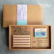 【YACHT 遊艇精品文創】手工檜木潤膚皂+原木皂架禮盒