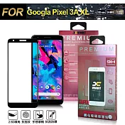 Xmart for Google Pixel 3A XL 超透滿版 2.5D 鋼化玻璃貼-黑