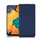 Xmart for Samsung Galaxy A40s 鍾愛原味磁吸皮套藍