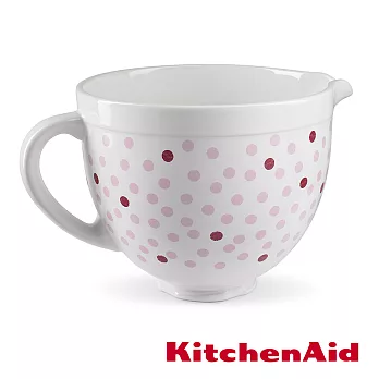 【KitchenAid】5Q陶瓷攪拌盆: 粉紅點
