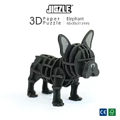 JIGZLE ® 3D-紙拼圖-法國鬥牛犬