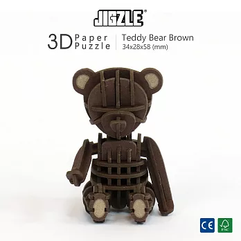 JIGZLE ® 3D-紙拼圖-泰迪熊