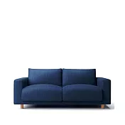 [MUJI無印良品]羽毛獨立筒沙發套/2.5人座/ 棉丹寧/藍色