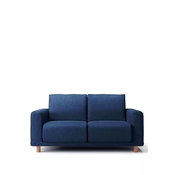 [MUJI無印良品]聚氨酯獨立筒沙發套/2人座 棉丹寧/藍色