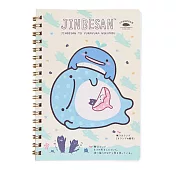 San-X 鯨鯊先生小藍鯨的夢系列線圈筆記本。米
