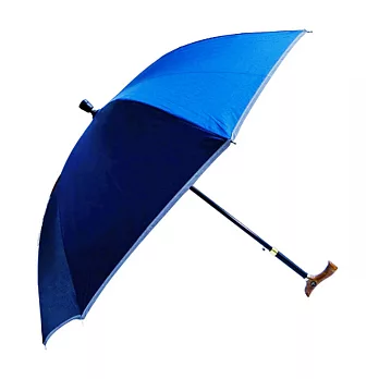 【暐天】Weiyi調高式自動手杖傘 - 反光系列海水藍(3段式高度調整)