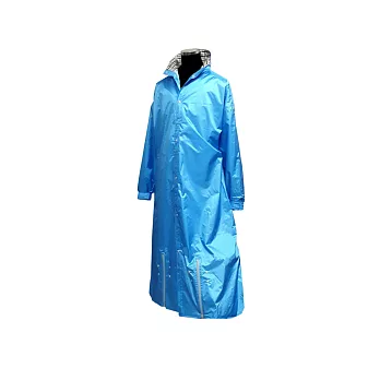 天德牌 M5一件式風雨衣（戰袍第九代 素色版）L藍色