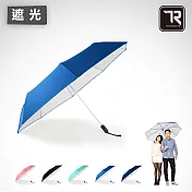 【TDN】省力回壓設計超撥水銀素自動開收傘 超大雙人傘抗UV晴雨傘(防風玻璃纖維自動傘B1493S)藏青色