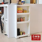 【日本JEJ】日本製移動式收納置物隙縫架-12CM寬