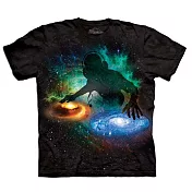 【摩達客】美國進口The Mountain Smithsonian系列 銀河DJ 純棉環保短袖T恤L黑色