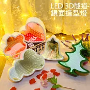 LED時光隧道造型燈 3D效果鏡面燈 裝飾燈 情境夜燈愛心款