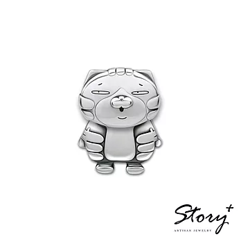 STORY故事銀飾-白爛貓經典系列-LanLan純銀單邊耳環穿式/針式