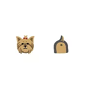 Snatch X 日日野餐 狗狗系列 - 約克夏 - 貼耳耳環