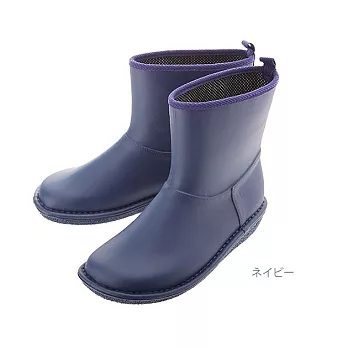 日本製【Charming】時尚造型 個性雪靴雨鞋 712 深藍色S