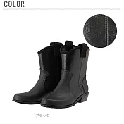 日本製【Charming】時尚造型 個性馬靴雨鞋 800 LL 黑色