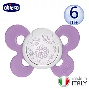 chicco-舒適哺乳-機能型矽膠安撫奶嘴1入-中 (春漾紫)