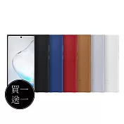 【買一送一】SAMSUNG GALAXY Note10 原廠皮革背蓋 (公司貨-盒裝) 白色