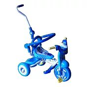 BIKEONE MINI11新幹線 折疊兒童三輪車1-4歲折疊輕便遛娃神器BLUE