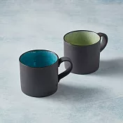 有種創意 - 日本美濃燒 - 黑陶釉彩馬克杯 - 對杯組(2件式)